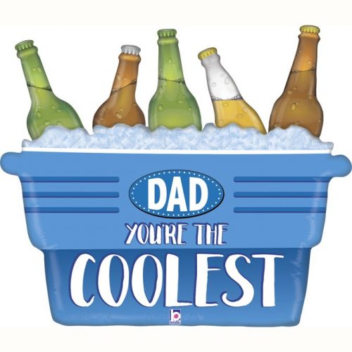 Μπαλόνι Coolest Dad καφάσι με μπύρες 84 εκ.