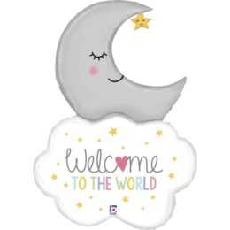 Μπαλόνι Σύννεφο & Φεγγάρι "Welcome Baby"