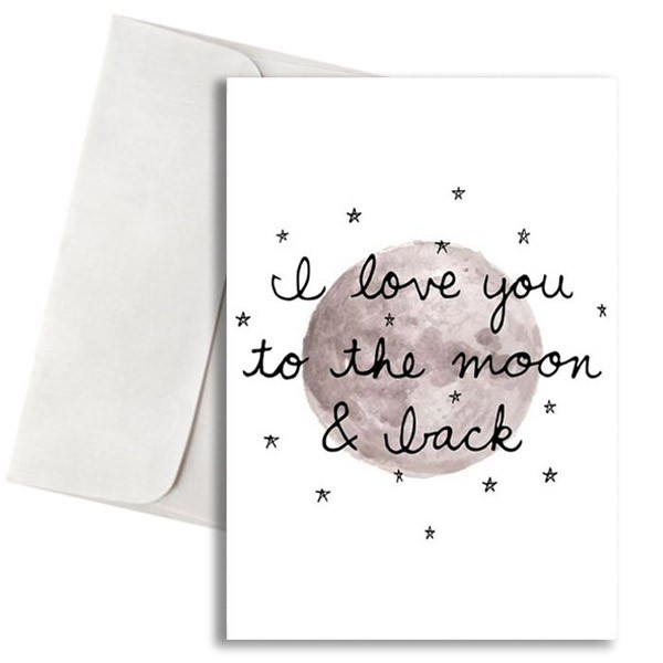 κάρτα αγάπης to the moon and back