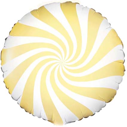 Μπαλόνι Γλειφιτζούρι Άσπρο/κίτρινο 46 εκ