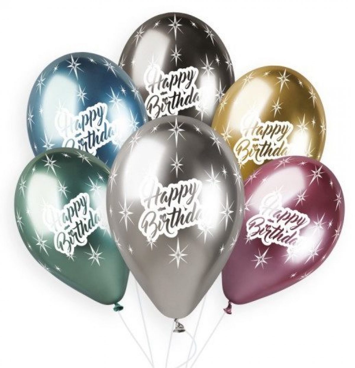 Μπαλόνια Happy Birthday Shiny
