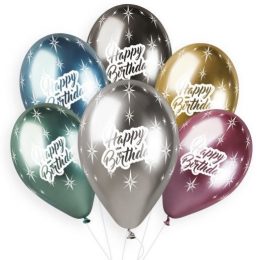 Μπαλόνια Happy Birthday Shiny