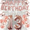 Σύνθεση μπαλονιών για γενέθλια με αριθμούς ροζ χρυσό