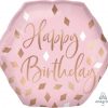 Μπαλόνι Birthday Blush Πολύγωνο