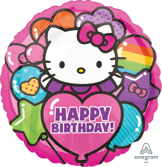 Μπαλόνι Hello Kitty Happy Birthday