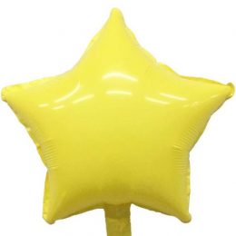 μπαλόνι macaron κίτρινο αστέρι 18"