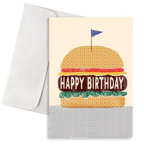 κάρτα γενεθλίων burger