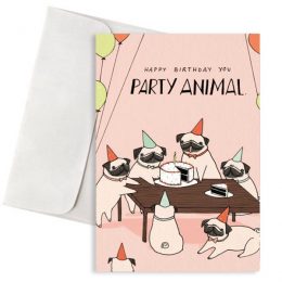 κάρτα γενεθλίων party animals