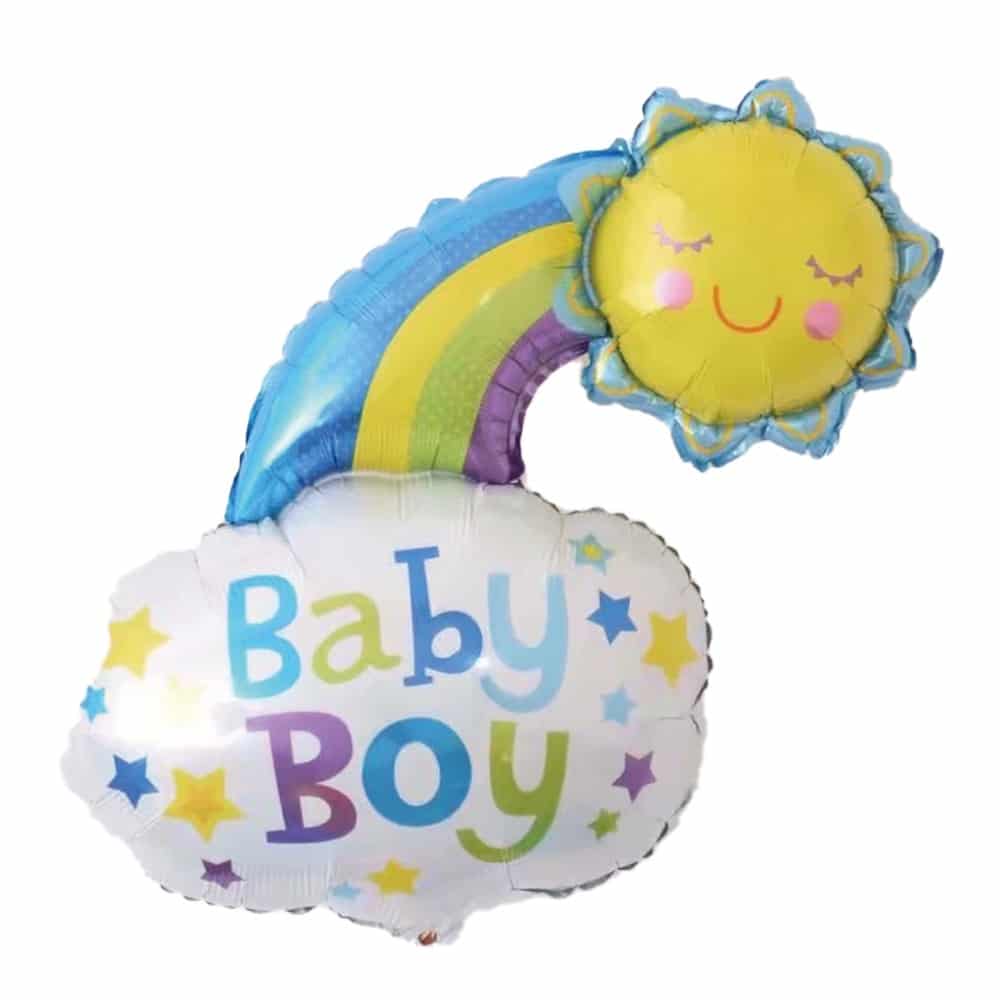 Μπαλόνι baby boy ήλιος και σύννεφο