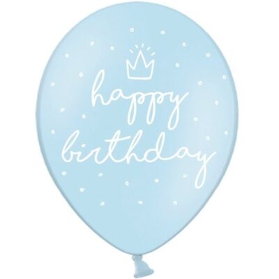 Μπαλόνι Happy Birthday γαλάζιο