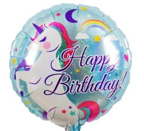 μπαλόνι happy birthday μονόκερος