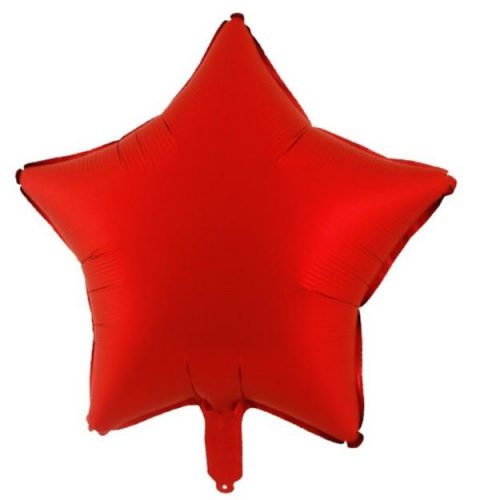 μπαλόνι κόκκινο chrome αστέρι 18"