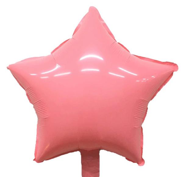 μπαλόνι macaron ροζ αστέρι 18"