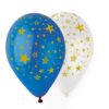 Μπαλόνι με Αστέρια Μπλε & Διάφανο