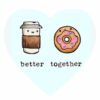 Διακοσμητικό Μαγνητάκι Better Together "Coffee & Donut"
