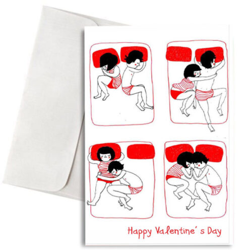 Κάρτα Βαλεντίνου "Couple Cuddling"