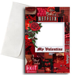 Κάρτα Βαλεντίνου με Φωτογραφία "Dark Aesthetic Valentine"