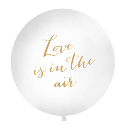 Μπαλόνι Άσπρο "Love is in the Air" 1 μέτρο
