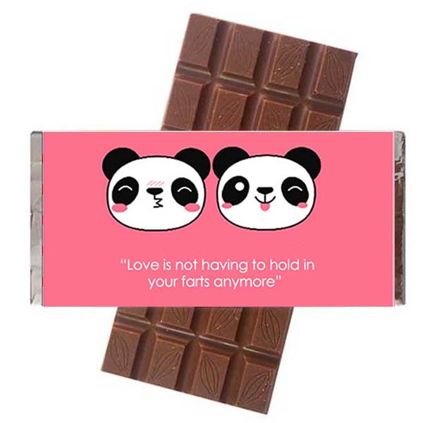 Σοκολάτα Αγάπης Panda "Love & Farts"