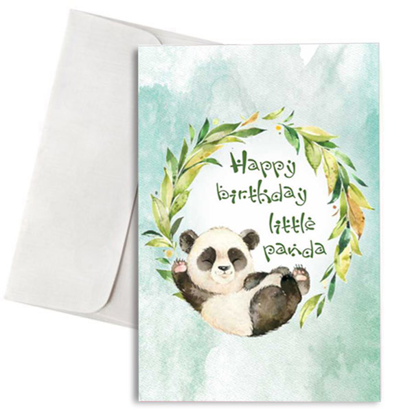 Κάρτα Γενεθλίων "Happy Birthday little Panda"