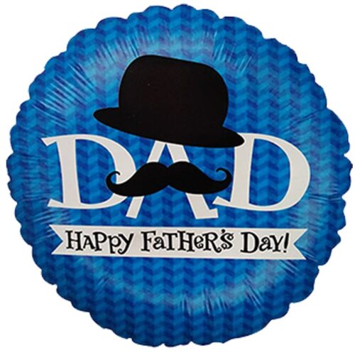 Μπαλόνι Happy Father's Day μουστάκι & καπέλο