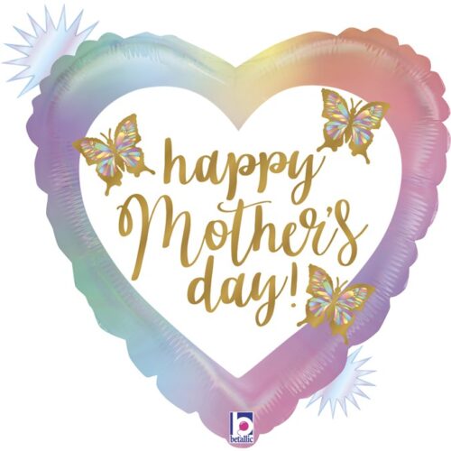 Μπαλόνι Καρδιά Γιορτή της Μητέρας πεταλούδες
