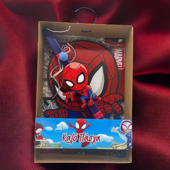 Λαμπάδα Spidey με ξύλινο κάδρο