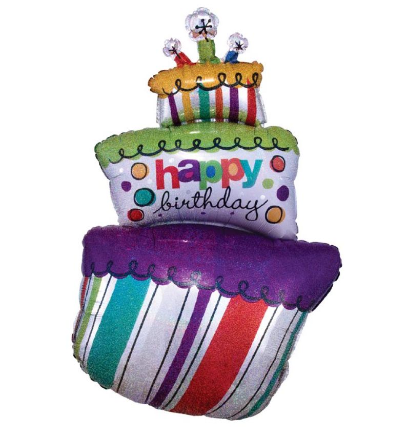 Μπαλόνι Funky Τούρτα Happy Birthday