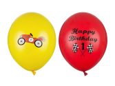 Σετ μπαλόνια Happy Birthday Cars mix (6 τεμ)