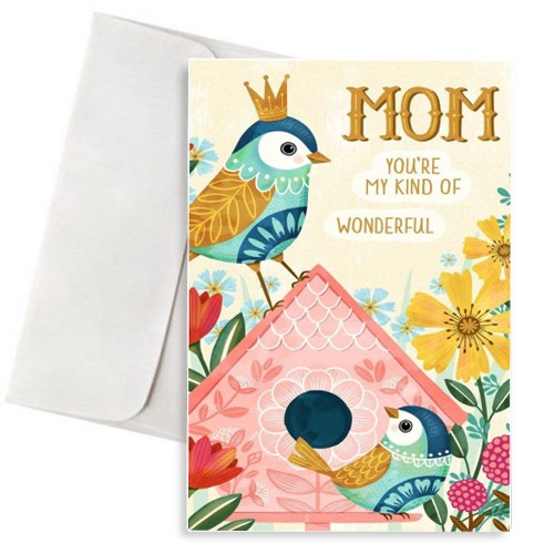 Ευχετήρια Κάρτα για τη μαμά Παραδείσια Πουλιά