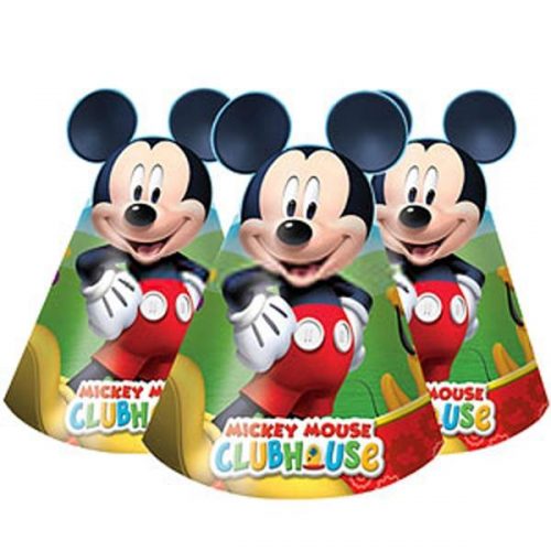 Καπελάκια Playful Mickey με αυτάκια (6 τεμ)