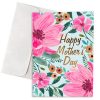 Κάρτα Γιορτή Μητέρας Ροζ Λουλούδια