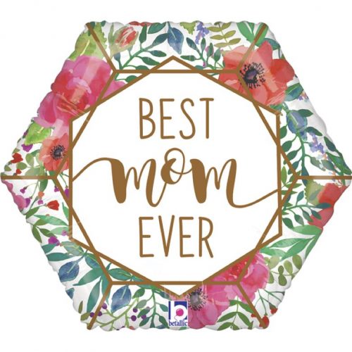 Μπαλόνι Best Mom Ever Πολύγωνο
