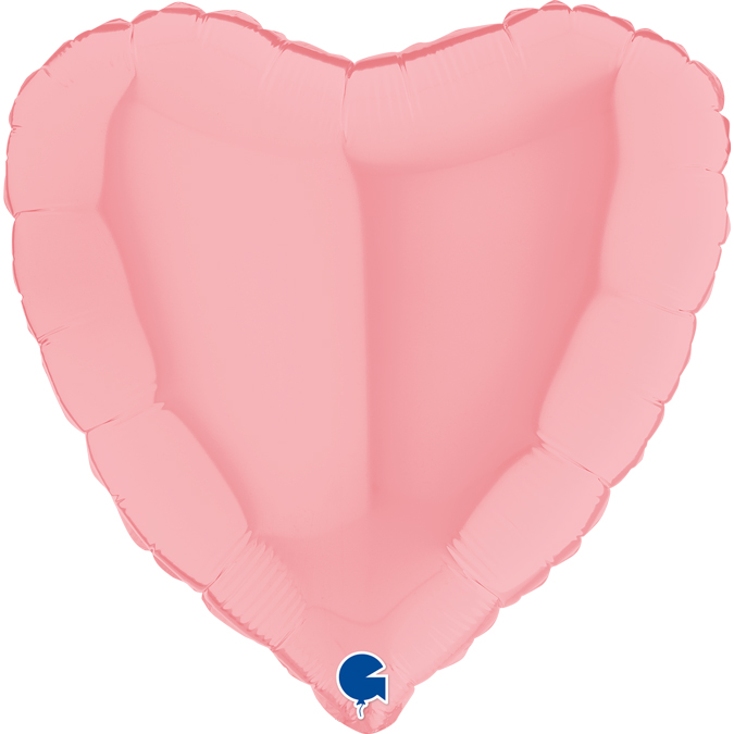 Μπαλόνι Καρδιά Ματ Ροζ 18"