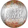 Μπαλόνι σφαίρα ORBZ Happy Birthday κομφετί