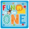 Τετράγωνα πιάτα φαγητού "Fun to be One" (8 τεμ)