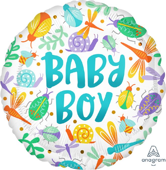 Μπαλόνι Baby Boy Ζουζουνάκια Watercolor