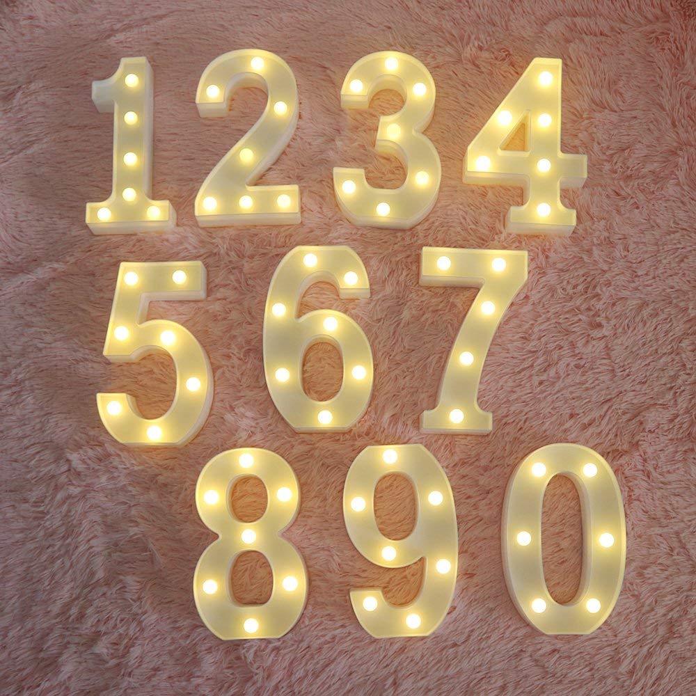 Αριθμοί με LED φως