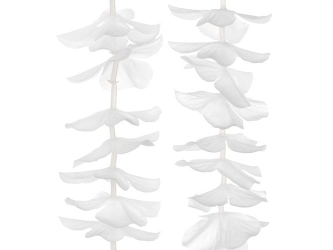 Διακοσμητικό Backdrop με λευκά Λουλούδια