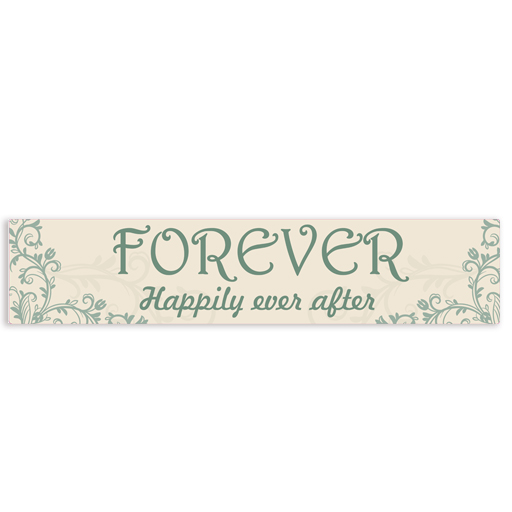 Πινακίδα αυτοκινήτου γάμου "Happily Ever After"