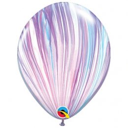 Μπαλόνι SuperAgate λιλά-γαλάζιο-άσπρο