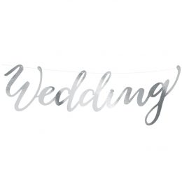 Γιρλάντα γάμου Wedding ασημί