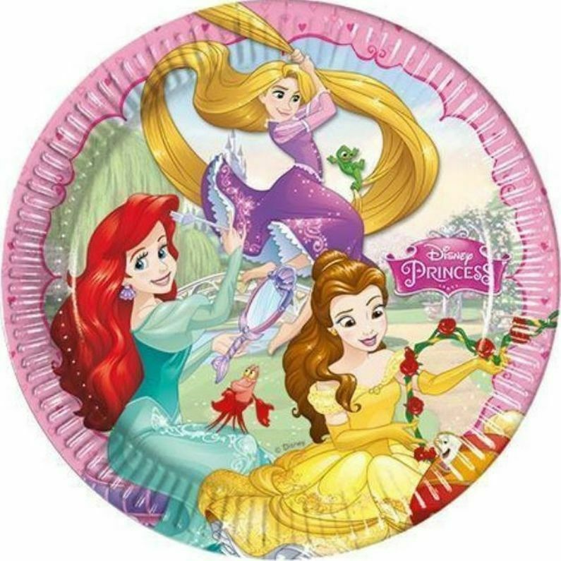 Πιάτα φαγητού Πριγκίπισσες Disney (8 τεμ)