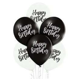 Σετ μπαλόνια Happy Birthday μπάνερ (6 τεμ)