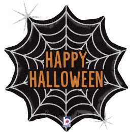 Μπαλόνι Happy Halloween Ιστός Αράχνης