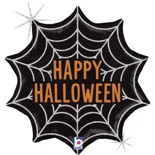 Μπαλόνι Happy Halloween Ιστός Αράχνης
