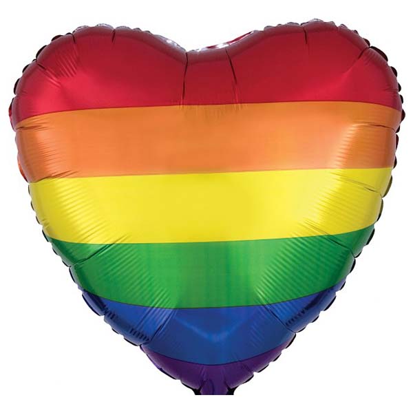 18" Μπαλόνι Pride Rainbow Καρδιά