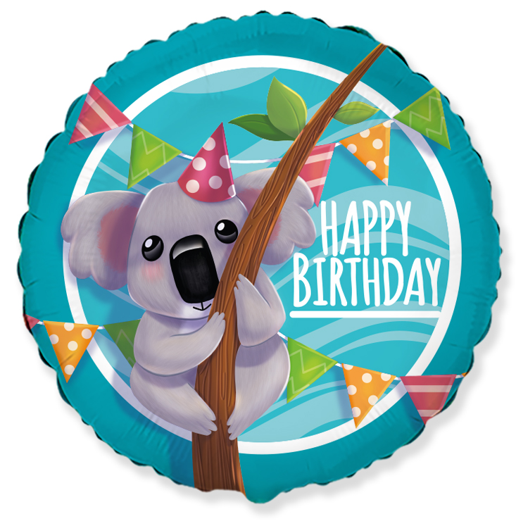 Μπαλόνι Κοάλα Happy Birthday