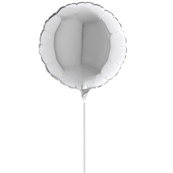 10" Mini Shape μπαλόνι Ασημί