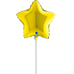 10" Mini Shape μπαλόνι Κίτρινο Αστέρι